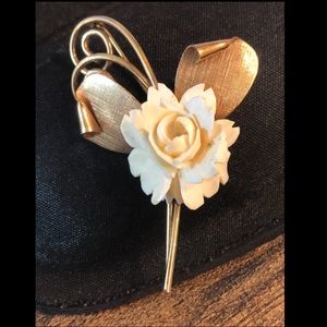 Vintage Winard 12K GF Rose Pin Brooch Jewelry